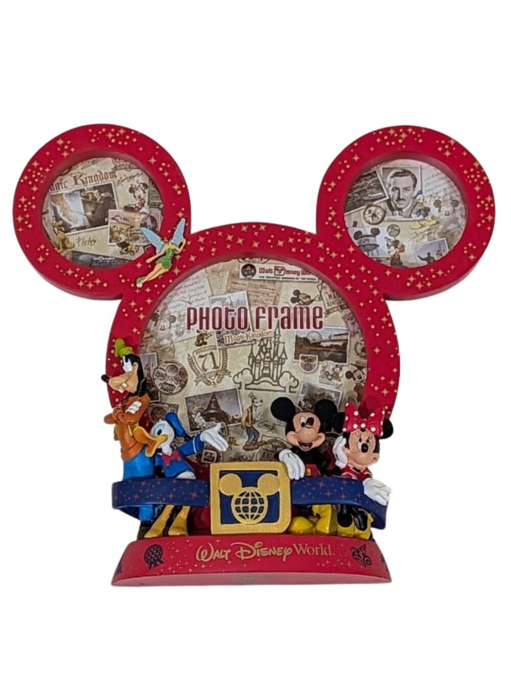 Disney Parks Mickey Ears 3 Photo Frame Flawed READ